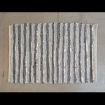 Tapis cuir Nor 60 x 90 - Gris &amp; argent (photo 1/1)