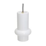 Suspension Pilule Down – verre opalin et métal (photo 3/7)