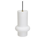 Suspension Pilule Down – verre opalin et métal (photo 6/7)