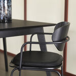 Chaise Bois Métal Hübsch Arch - Noir (photo 3/9)