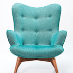 Fauteuil Angel wings tweed bleu (photo 1/3)
