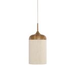 Suspension Cordia – bois et textile beige (photo 8/8)