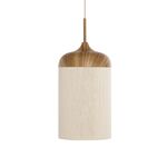 Suspension Cordia – bois et textile beige (photo 3/8)