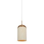 Suspension Cordia – bois et textile beige (photo 2/8)