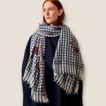 Echarpe Moismont N°693 Flower Navy Blue (photo 1/4)