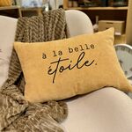 Coussin Pôdevache Velours brodé Belle Étoile 40x60 (photo 1/2)