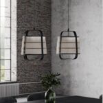 Suspension Lanterne Bamboo - Noir (photo 2/5)