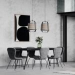 Suspension Lanterne Bamboo - Noir (photo 4/5)
