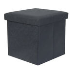Coffre pouf gris foncé (photo 1/1)
