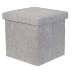 Coffre pouf gris clair (photo 1/1)