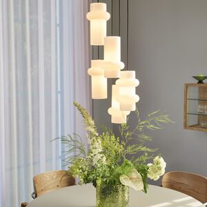 Nouveauté : Suspension Pilule Down – verre opalin et métal