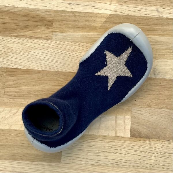 Chaussons Collégien - Bleu / Etoile lurex (photo 1/3)
