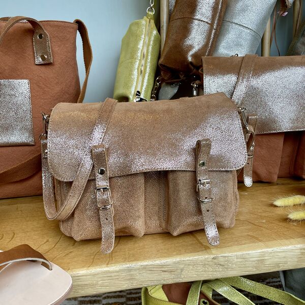 Sac Craie Mini Maths - Cuir Dream Camel (photo 1/5)
