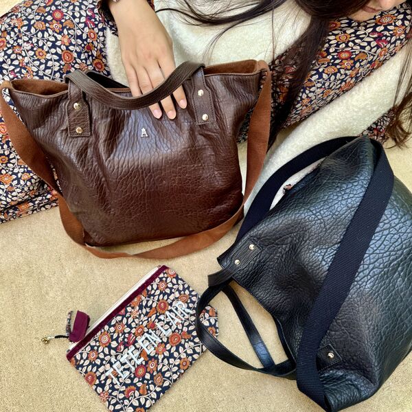 Sac Craie - Ruban Cuir Bubble (photo 1/8)
