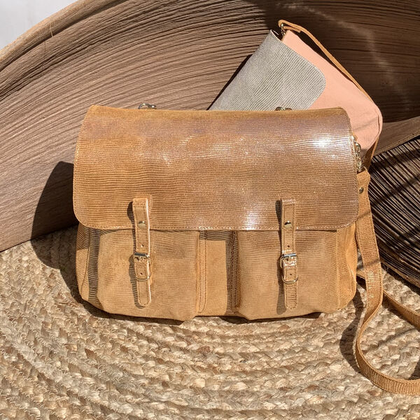 Sac Craie Maxi Maths - Cuir Window Honey (photo 1/7)