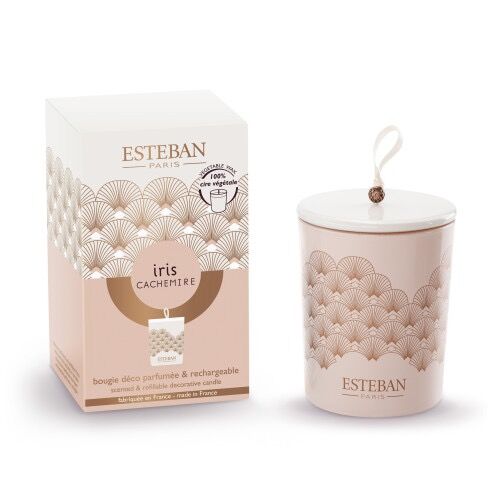 Iris - Bougie déco parfumée rechargeable (photo 1/1)