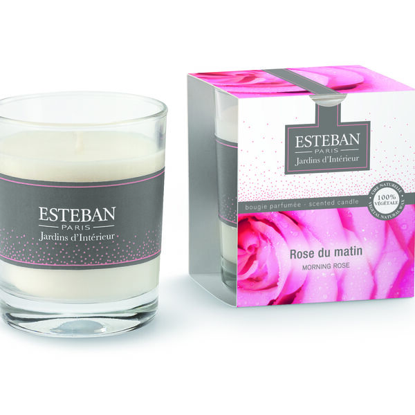 Bougie parfumée rose du matin (photo 1/1)