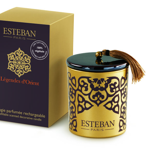 Légende d'orient - Bougie déco parfumée rechargeable (photo 1/1)