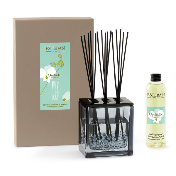 Orchidée blanche - Coffret bouquet parfumé (photo 1/1)