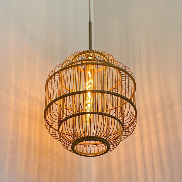 Lampe Suspension  - Bambou Cage (photo 1/3)