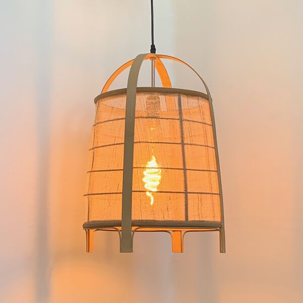 Suspension Lanterne Bamboo - Naturel (photo 1/9)