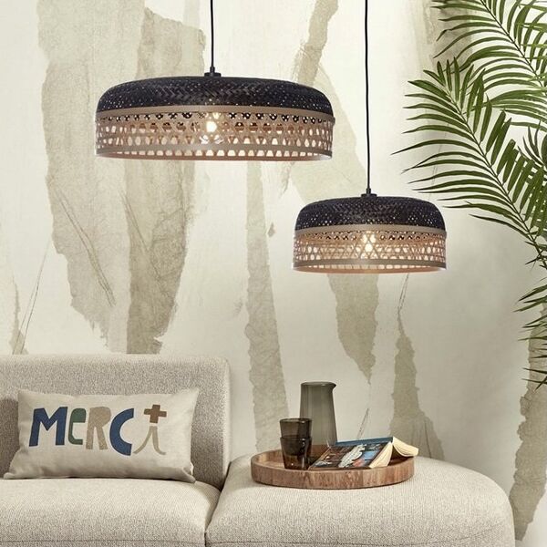 Lampe Suspension Ubud Noir D.60cm (photo 1/5)