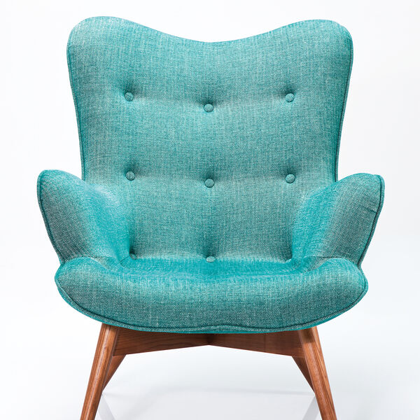 Fauteuil Angel wings tweed bleu (photo 1/3)