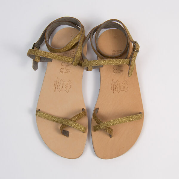 Sandales Massalia - Oceanos Sequin Or (photo 1/5)