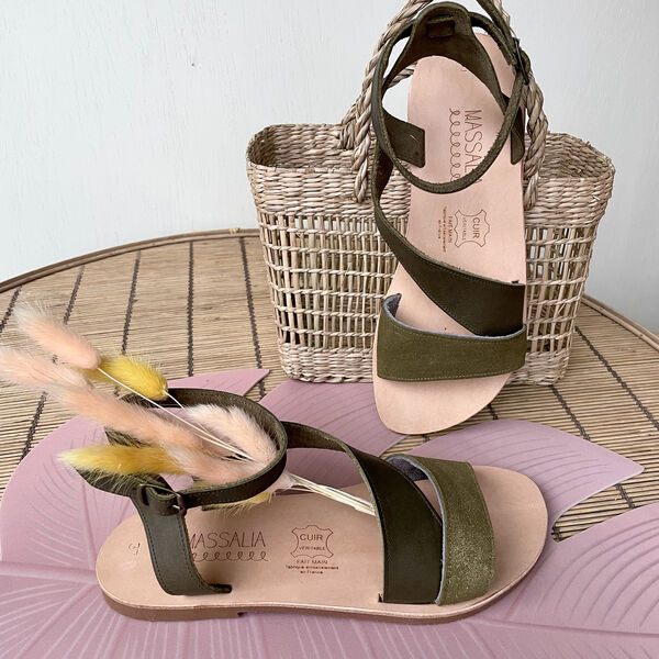Sandales Massalia - Aphrodite Kaki (photo 1/6)