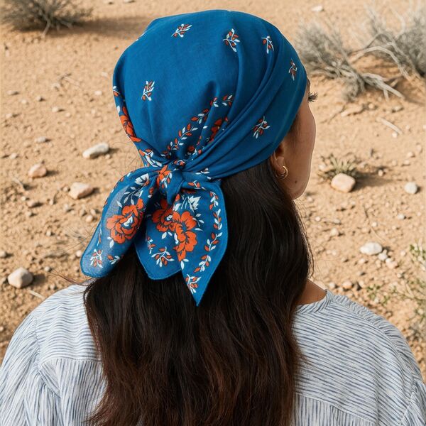 Foulard Moismont N°652 Indigo (photo 1/1)