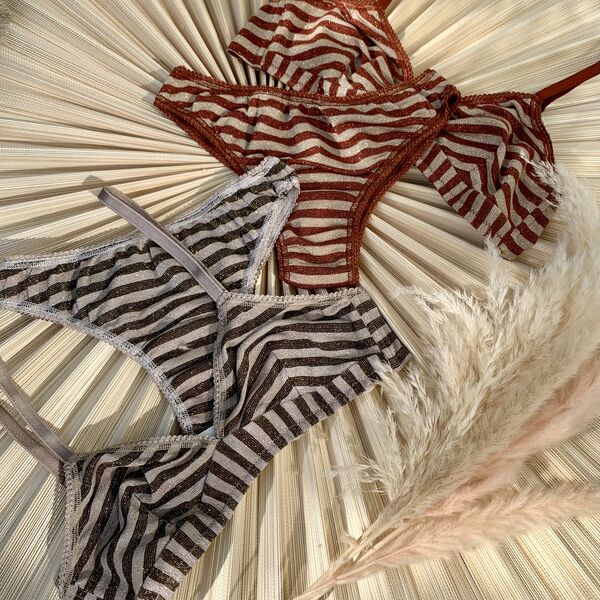 Soutien gorge Momoni Tutu Lurex rayé E21 (photo 1/7)