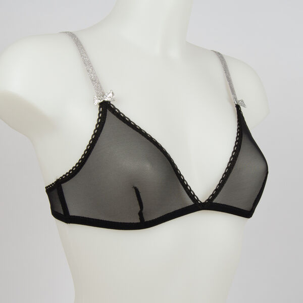 Soutien gorge Momoni Résille Lurex - Noir (photo 1/3)