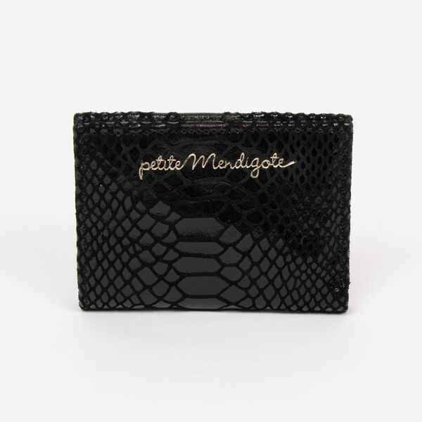 Porte-monnaie Petite mendigote - Crush Python Black (photo 1/3)