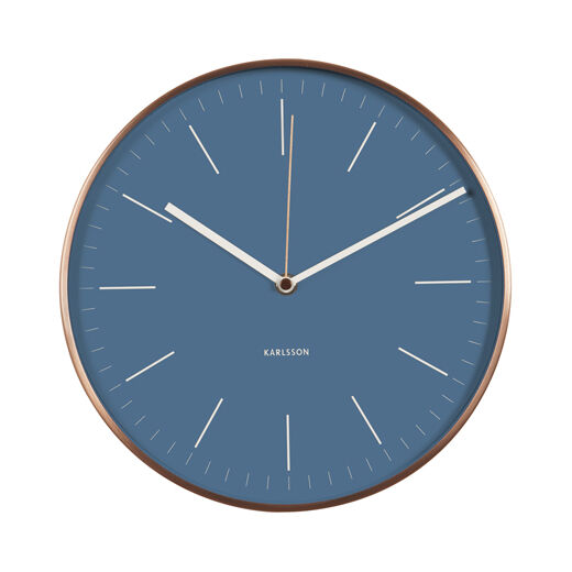 Horloge Minimal bleu (photo 1/3)