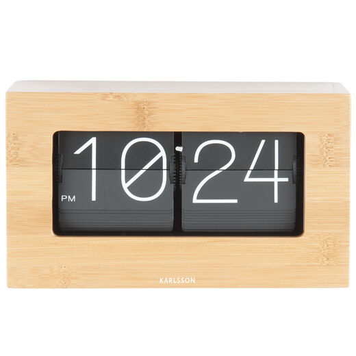 Horloge Boxed flip bambou (photo 1/3)