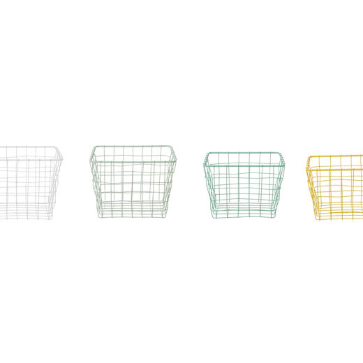 Panière fil - Set de 4 multi pastel (photo 1/7)