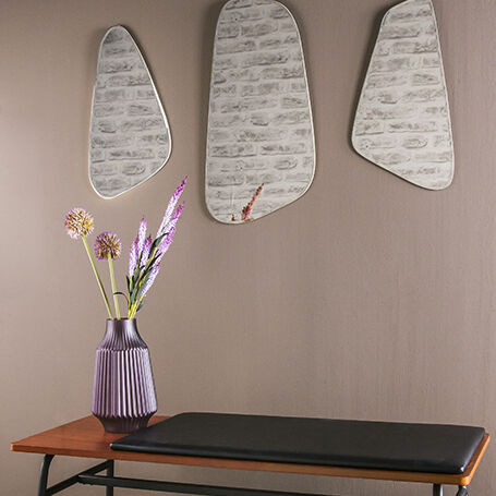 Miroir Out of balance argent - Set de 3 (photo 1/7)