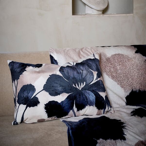 Coussin Velours Fleurs  Pôdevache 40X60cm (photo 1/2)