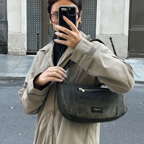 Sac Rivedroite Paris - Mini Charlot Velours  (photo 1/3)
