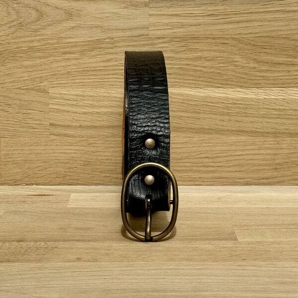 Ceinture Isabelle Varin - Perle Croco Noir (photo 1/1)