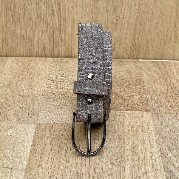 Ceinture Isabelle Varin - Max Minicroco Taupe (photo 1/2)