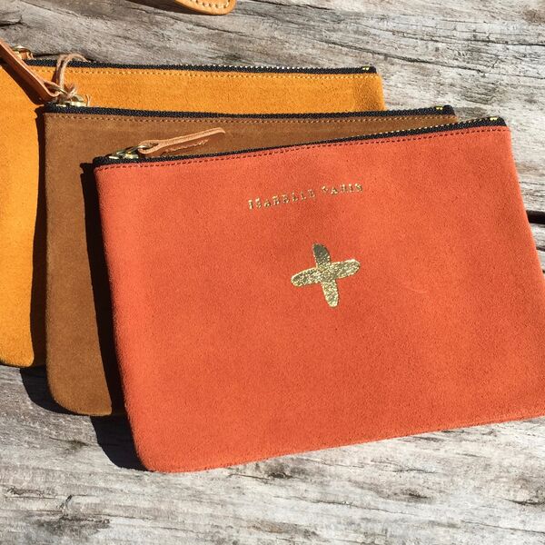 Trousse Isabelle Varin - Moly Cuir Velour Medium (photo 1/7)