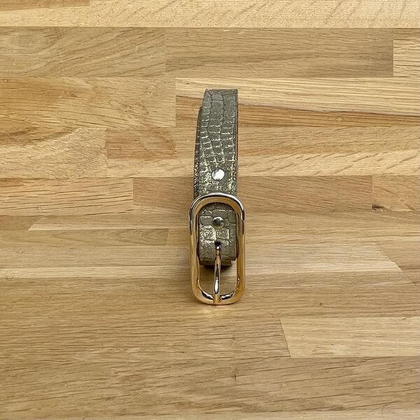 Ceinture Isabelle Varin - Rockette Minicroco Olive (photo 1/3)