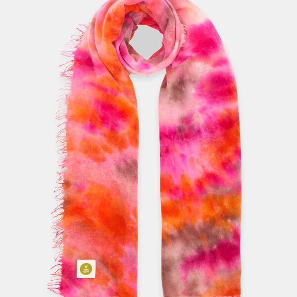 Echarpe Von Goat - Tâche Multicolore Rose 200x85cm (photo 1/1)