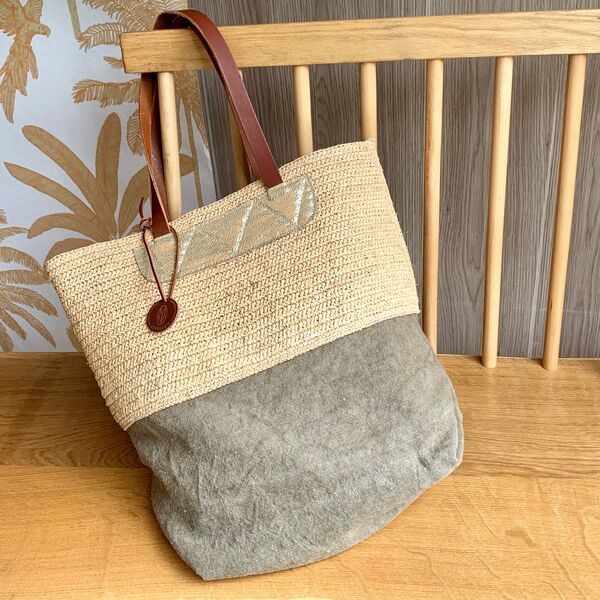 Sac Estellon - Celeste Raphia Naturel  (photo 1/6)